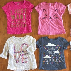 Bundle of 10 girls t-shirts tees short sleeve ts